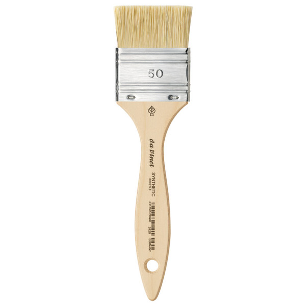 Da Synthetic Mottler Brush, Natural Hog, Acrylic & Oil, Flat, Series 2429, Size 50 DVXVA242950