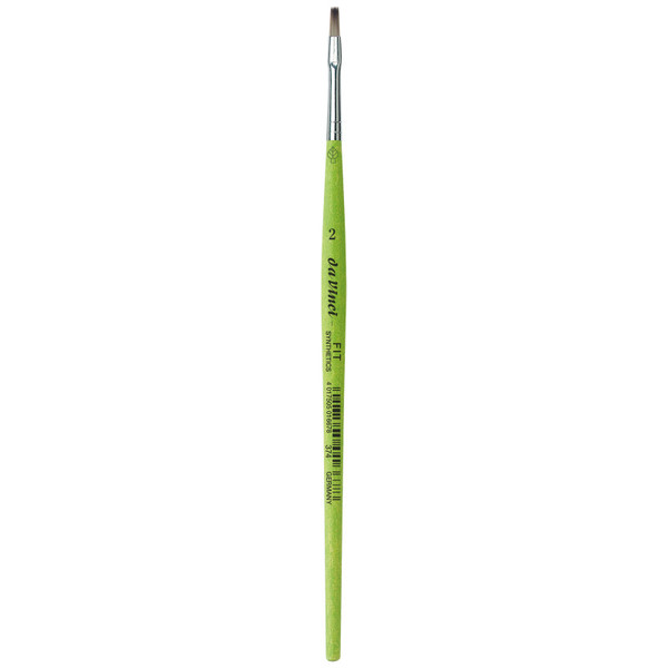 Da Fit Synthetics Student Brush, Synthetic, Acrylic & Tempera, Flat, Series 374, Size 2 DVXVA3742