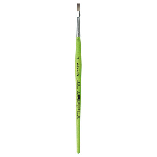 Da Fit Synthetics Student Brush, Synthetic, Acrylic & Tempera, Flat, Series 374, Size 4 DVXVA3744
