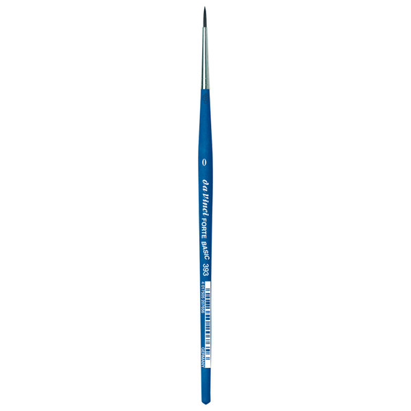 Da Forte Basic Student Brush, Synthetic, Acrylic, Round, Series 393, Size 0 DVXVA3930