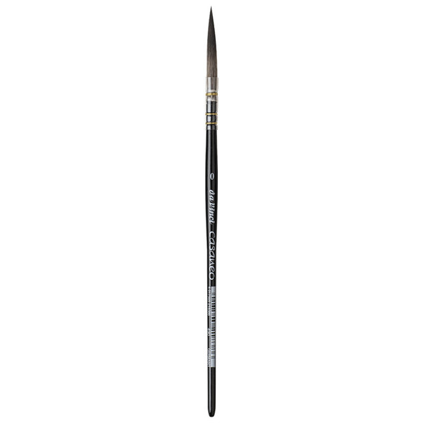 Da Casaneo Quill Liner, Extra Soft Synthetic, Watercolor, Long Tip, Series 490, Size 0 DVXVA4900