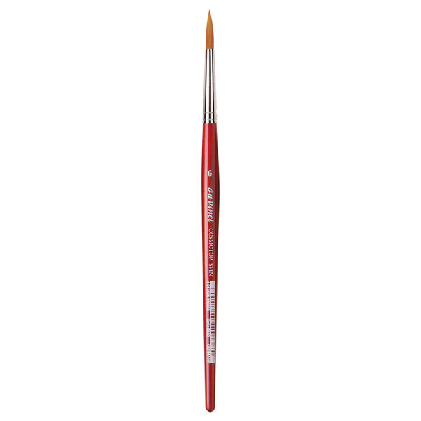 Da Cosmotop-Spin Silkpainting Brush, Synthetic, Watercolor, Round, Size 6 DVXVA55806