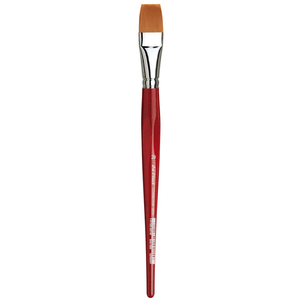 Da Cosmotop-Spin Silkpainting Brush, Synthetic, Watercolor, Flat, Size 20 DVXVA588020