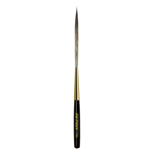 Da Casaneo Stroke Pointed Striper With Short Handle, Synthetic, Watercolor & Acrylic, Series 706, Size 8 DVXVA7068