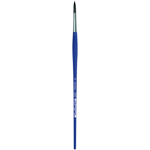 Da Forte-Acrylics Student Brush, Synthetic, Acrylic & Oil, Round, Series 8630, Size 12 DVXVA863012