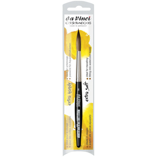 Da Casaneo Xs Rigger, Extra Soft Synthetic, Watercolor, Liner, Series 989, Size 8 DVXVA9898