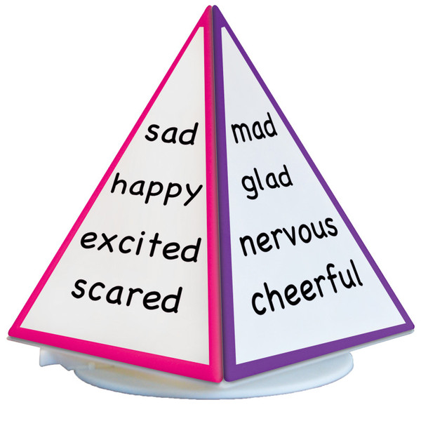 Sensational Spin & Write Pyramid Rotating 4-Sided Dry-Erase Board ELP626691