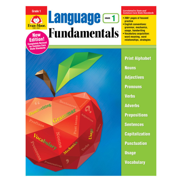 Evan-Moor Language Fundamentals, Grade 1 - Teacher Reproducibles EMC2881