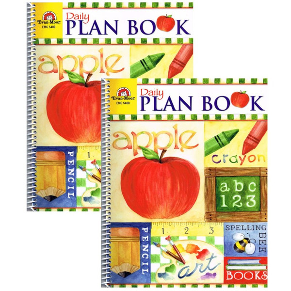 Evan-Moor School Days Daily Plan Book, Pack Of 2 EMC5400-2