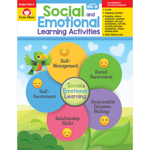 Evan-Moor Social And Emotional Learning Activities, Grades Prek-K EMC6095