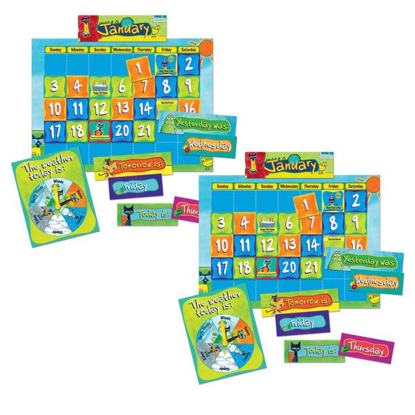 Edupress Pete The Cat Calendar Kit, 2 Kits EP-2388-2