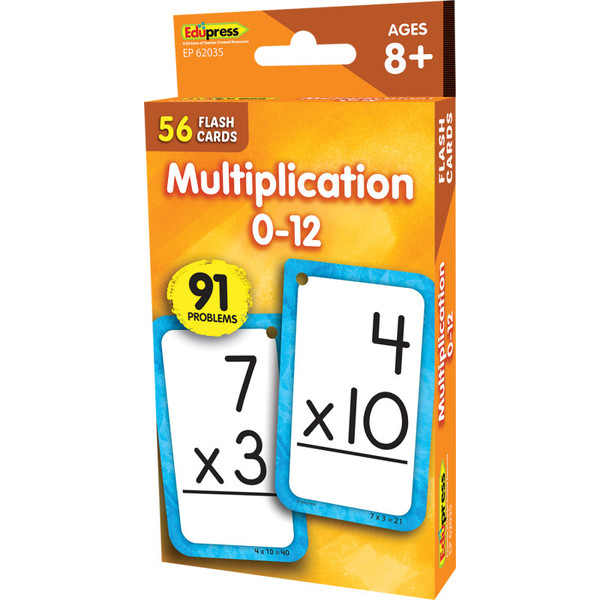 Edupress Multiplication 0-12 Flash Cards EP-62035