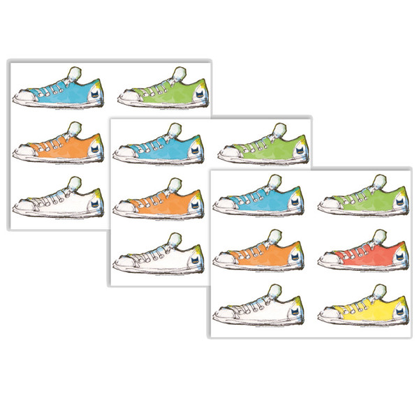 Edupress Pete The Cat Groovy Shoes Accents, 36 Per Pack, 3 Packs EP-63233-3