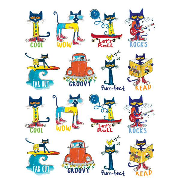 Edupress Pete The Cat Stickers, Pack Of 96 EP-63935