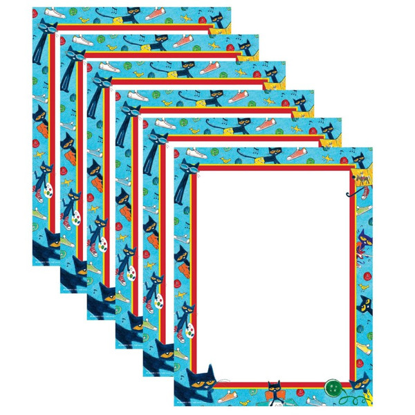 Edupress Pete The Cat Computer Paper, 50 Sheets Per Pack, 6 Packs EP-63940-6