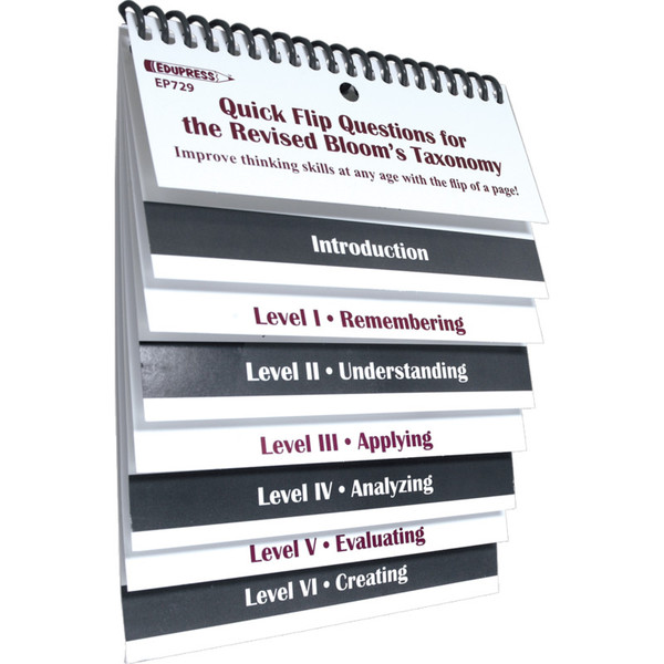 Edupress Quick Flip Questions For The Revised BloomS Taxonomy EP-729