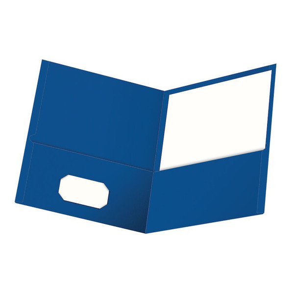 Oxford Twin Pocket Folders, Letter Size, Royal Blue, Box Of 25 ESS57512