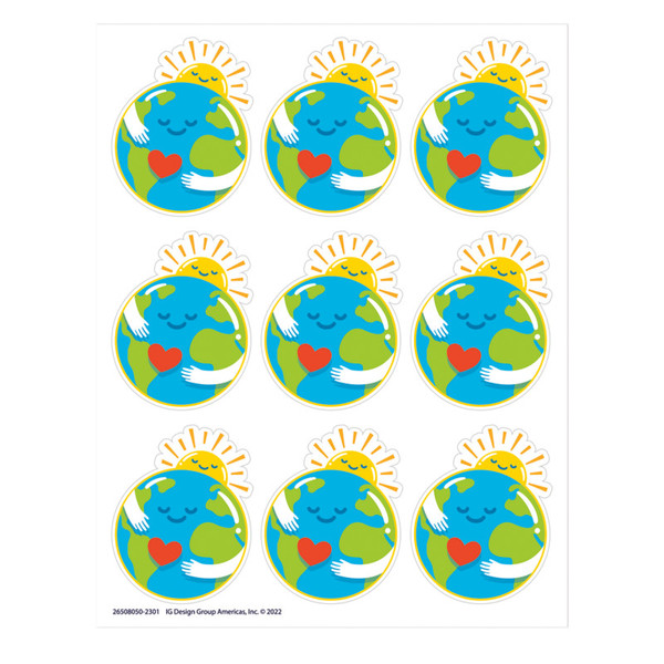 Eureka Earth Giant Stickers, Pack Of 36 EU-650805