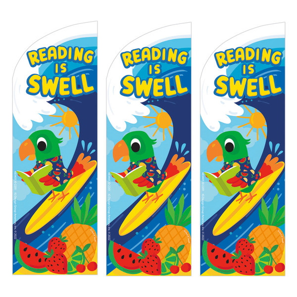 Eureka Reading Is Swell Fruit Punch Scented Bookmarks, 24 Per Pack, 3 Packs EU-834053-3