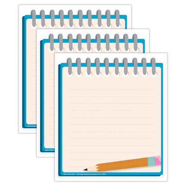 Eureka Notebook Paper Cut-Outs, 36 Per Pack, 3 Packs EU-841579-3