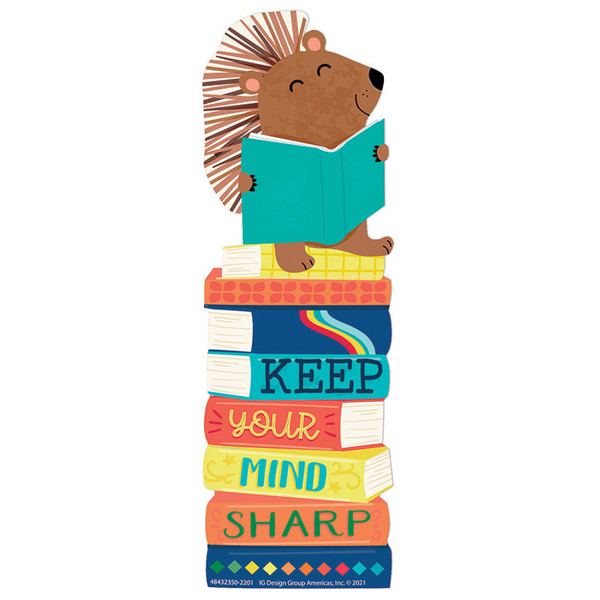 Eureka Hedge Hog Keep Your Mind Sharp Bookmarks, Pack Of 36 EU-843235
