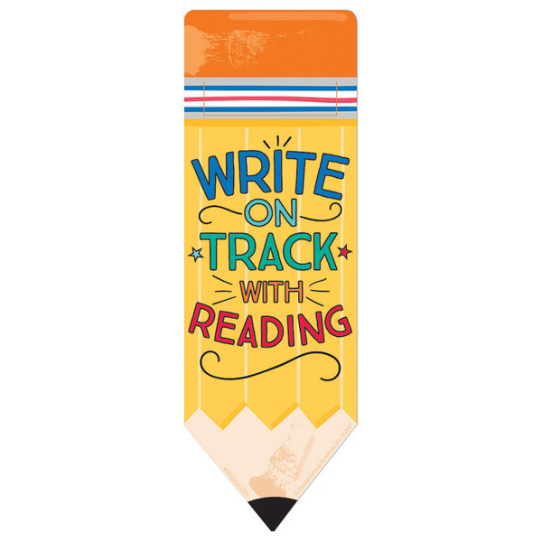 Eureka Pencil Write On Track With Reading Bookmarks, Pack Of 36 EU-843236