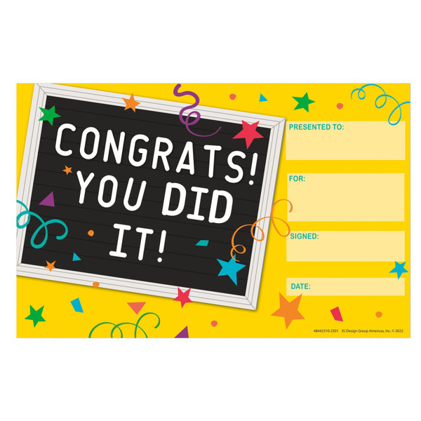 Eureka You Did It! Recognition Award, Pack Of 36 EU-844231