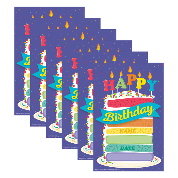 Eureka Birthday Recognition Award, 36 Per Pack, 6 Packs EU-844232-6
