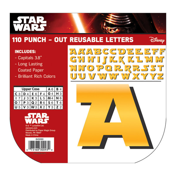 Eureka Star Wars Deco 4" Letters, 110 Characters EU-845060