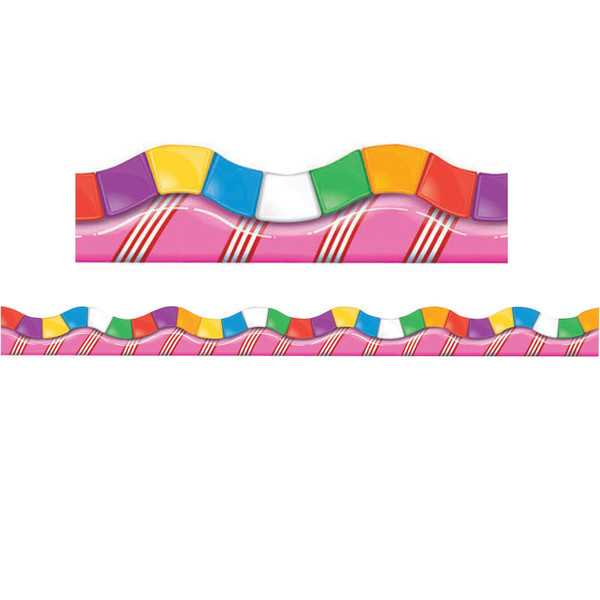 Eureka Candy Land Dimensional Look Extra Wide Die Cut Deco Trim, 37 Feet EU-845152