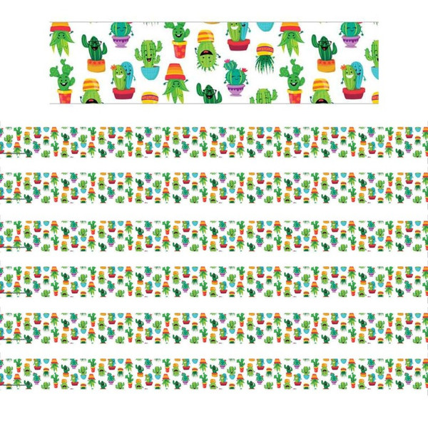 Eureka A Sharp Bunch Tossed Pattern Deco Trim, 37 Feet Per Pack, 6 Packs EU-845272-6