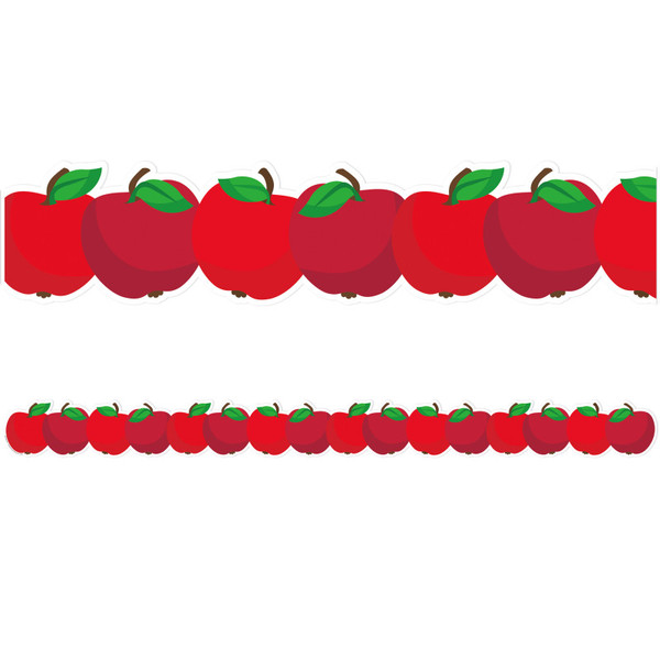 Eureka Apple Die-Cut Extra Wide Deco Trim, 37 Feet EU-846334