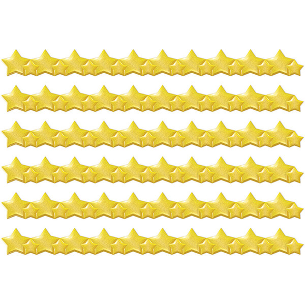 Eureka Stars Extra Wide Deco Trim, 37 Feet Per Pack, 6 Packs EU-846340-6