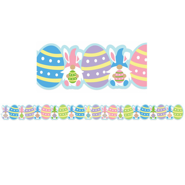 Eureka Easter Gnomes Extra Wide Deco Trim, 37 Feet EU-846348