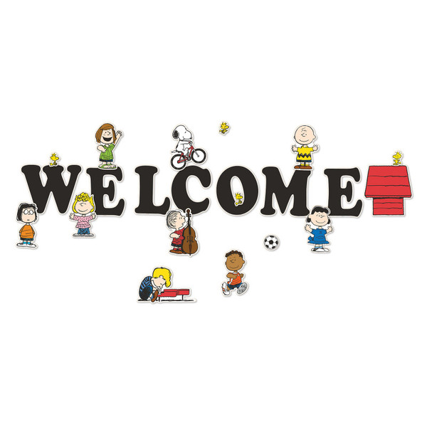 Eureka Peanuts Giant Welcome Bulletin Board Set, 22 Pieces EU-847842
