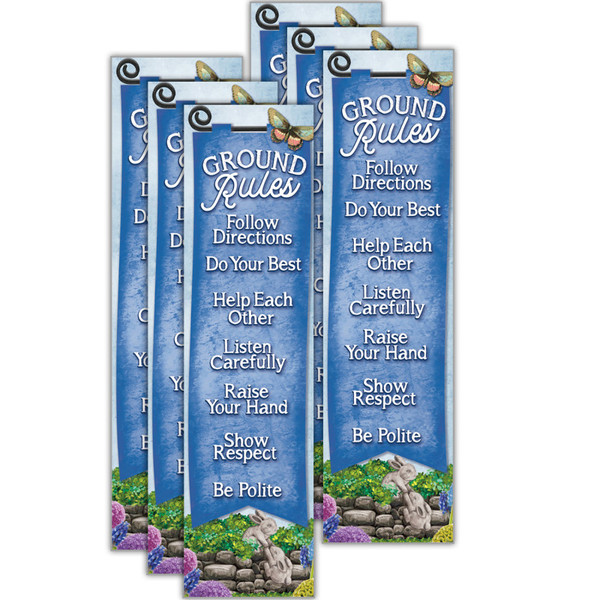 Eureka Curiosity Garden - Ground Rules Vertical Banner, Pack Of 6 EU-849346-6