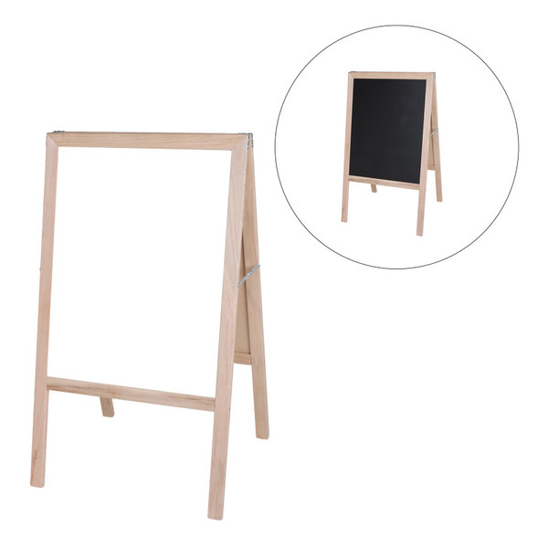 Crestline Natural White Dry-Erase/Black Chalkboard Marquee Easel, 42" X 24" FLP31200