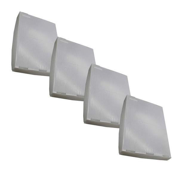 Flipside Translucent Plastic Storage Postal Tote Lids - 4 Pack FLP40202