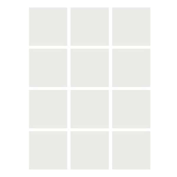 Flipside Dry Erase Stickables With Dry Erase Marker, White, 4" X 4", 12 Per Pack, 4 Packs FLP93344