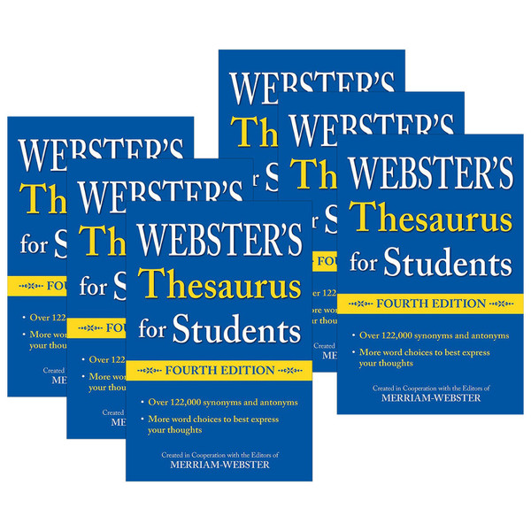 Federal Webster'S Thesaurus For Students, Fourth Edition, Pack Of 6 FSP9781596951815-6