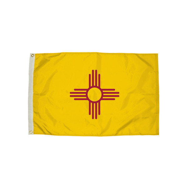Flagzone Durawavez Nylon Outdoor Flag With Heading & Grommets, New Mexico, 3Ft X 5Ft FZ-2302051