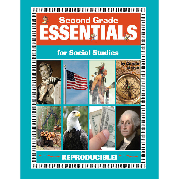 Gallopade Second Grade Essentials For Social Studies Reproducible Book GAL9780635126375