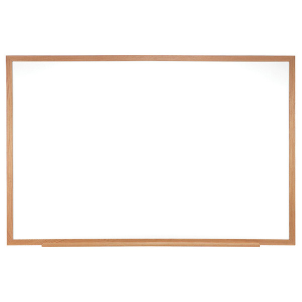 Ghent Non-Magnetic Whiteboard With Wood Frame, 2'H X 3'W GH-M2W231