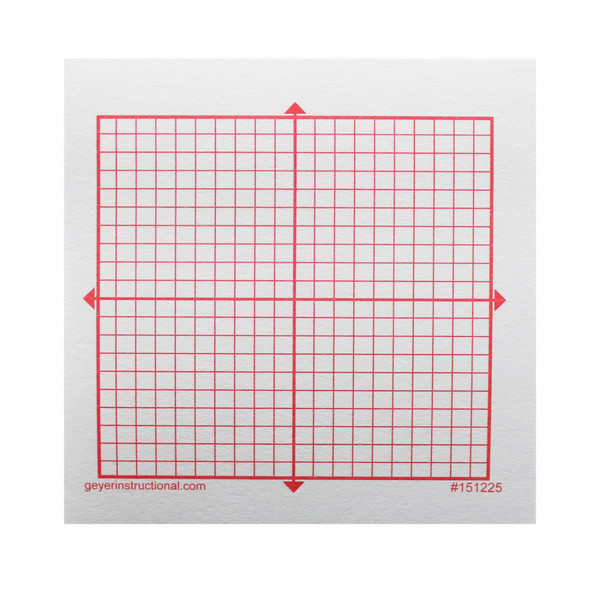 Geyer Graphing 3M Post-It Notes, Xy Axis, 20 X 20 Square Grid, 4 Pads GYR151225