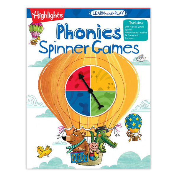 Highlights Learn-And-Play Phonics Spinner Games HFC9781644728338