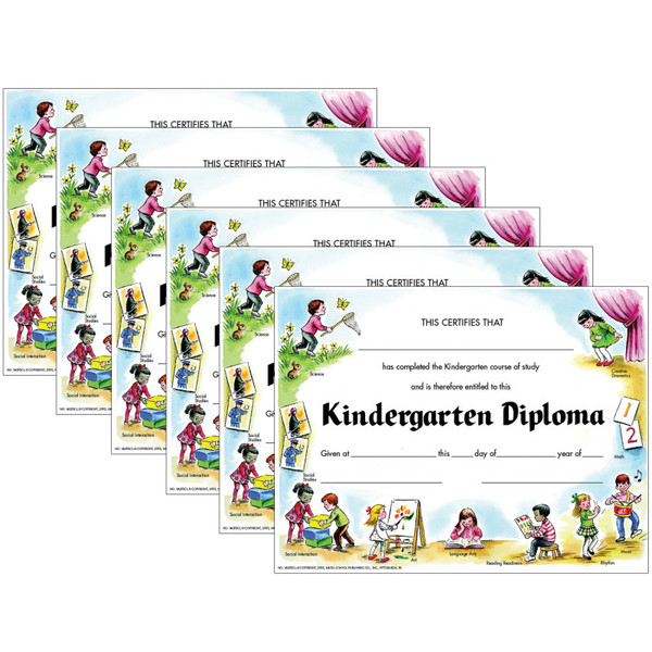 Hayes Kindergarten Diploma, 30 Per Pack, 6 Packs H-VA203CL-6