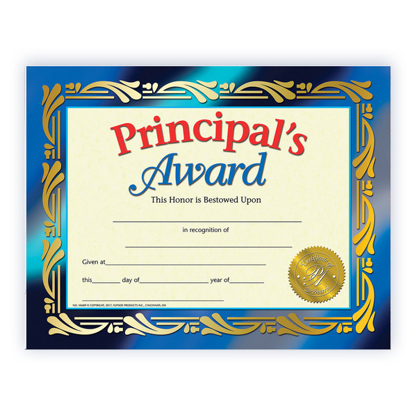 Hayes Principal'S Award, 8-1/2" X 11", 30/Set H-VA689