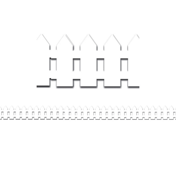Hygloss White Fence Border, 12 Strips/36 Feet HYG33605