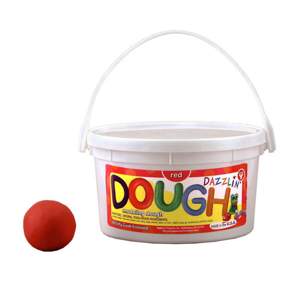 Hygloss Scented Dazzlin Dough, Red (Watermelon), 3 Lb. Tub HYG49301