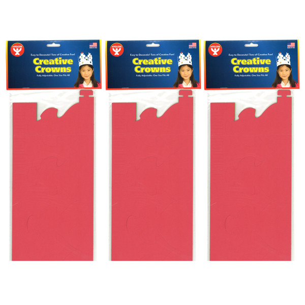 Hygloss Bright Tag Crowns, 24 Per Pack, 3 Packs HYG65249-3